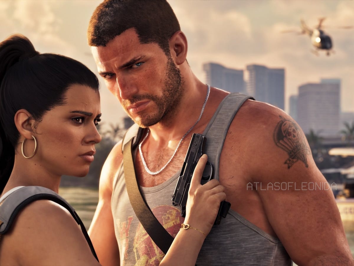Poster of Lucia and Jason in two tones